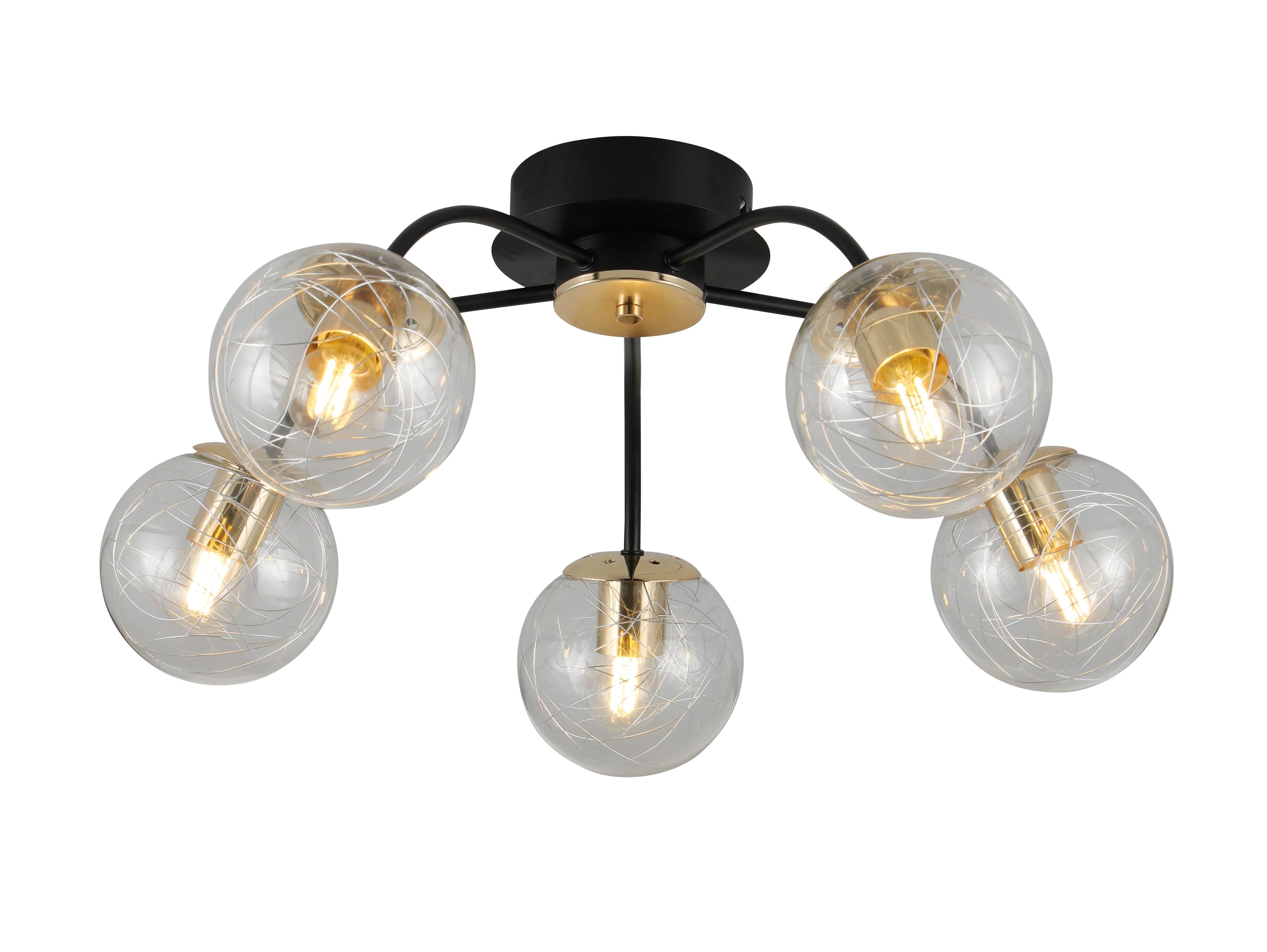 35818/5 BLACK+GOLD (1) Люстра (RL)