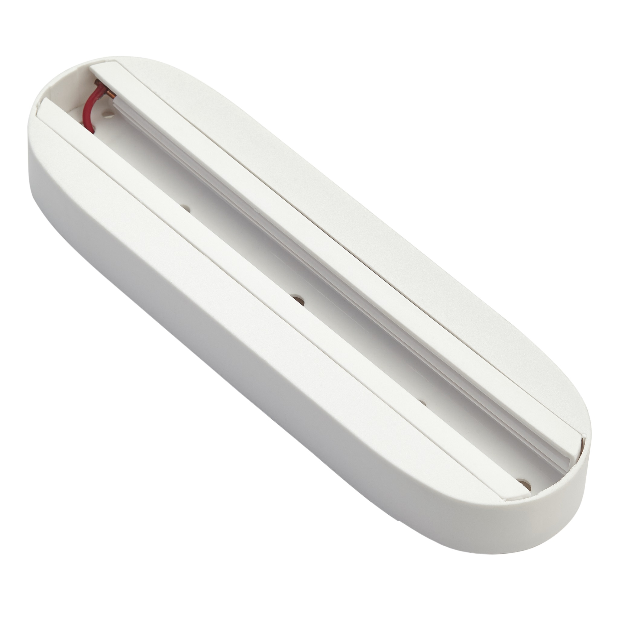 Адаптер крепления на поверхность для светильника трековой системы 1 фазный трек 220В, 185*20, Белый IL.0010.0039