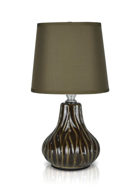 А-LE416 Brown+Brown абажур, размер: 160*160*250мм (24) светильник настольный