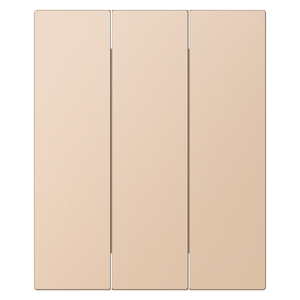 Выключатель 3-клавишный модульный 10А шампань акрил «Альтаир» (SBE-m11ia-10-SW3-0)