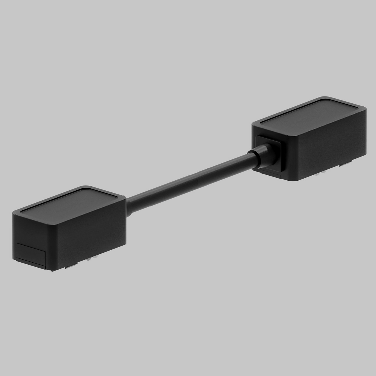 I - соединитель питания для магнитного шинопровода трековой системы UT25 48В, длина 175мм, Черный IL.0007.3010-175-BK