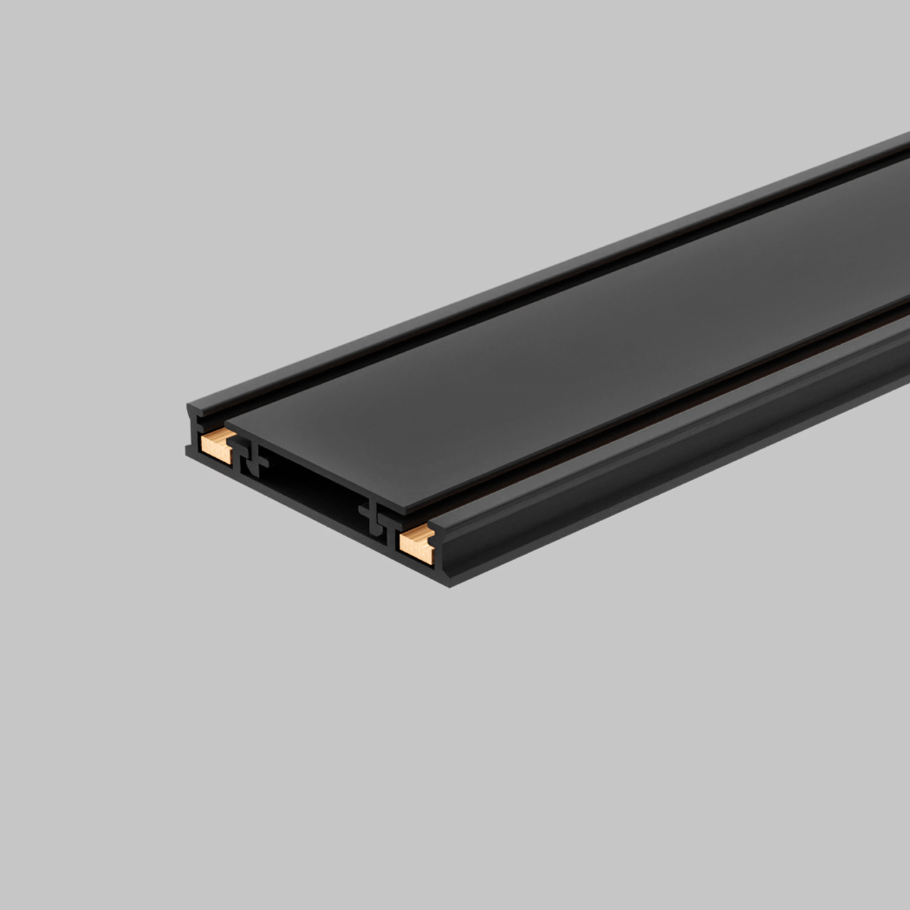 Ультра тонкий магнитный шинопровод для трековой системы UT25 48В, 2м, Черный IL.0007.2002 BK