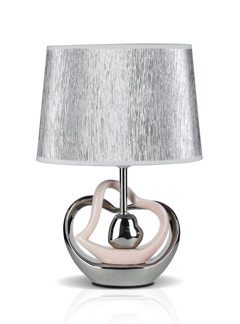 Д-JM2085 White+Sliver+Pink, размер: 280*190*400мм (6) светильник настольный