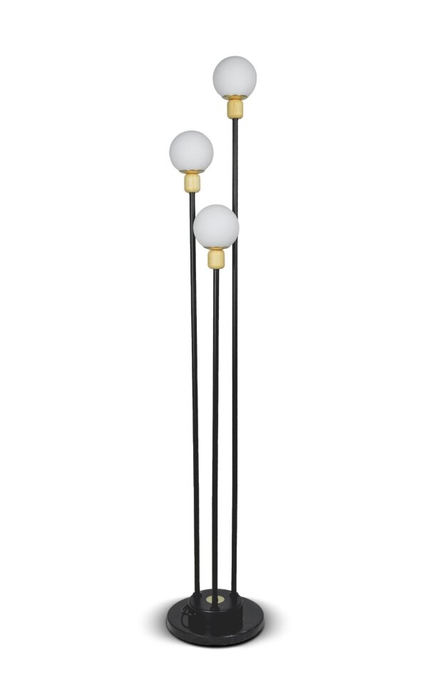 М7007 BK+WT (2) светильник напольный [01101256]