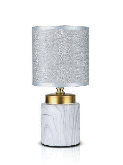 В-HS8481 white+white shade, размер: 130*130*265мм (24) светильник настольный