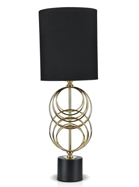 Д-JM7136S Gold+Black, размер: 200*200*600мм (4) светильник настольный