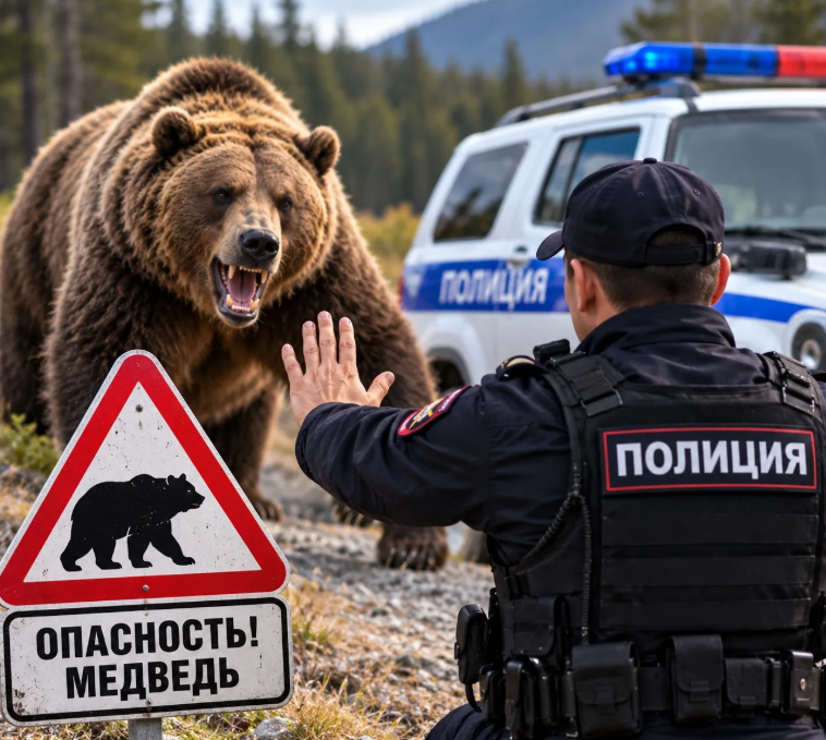 В Кызыле, столице Тывы, ликвидировали медведя, который пробрался в городской парк культуры и отдыха