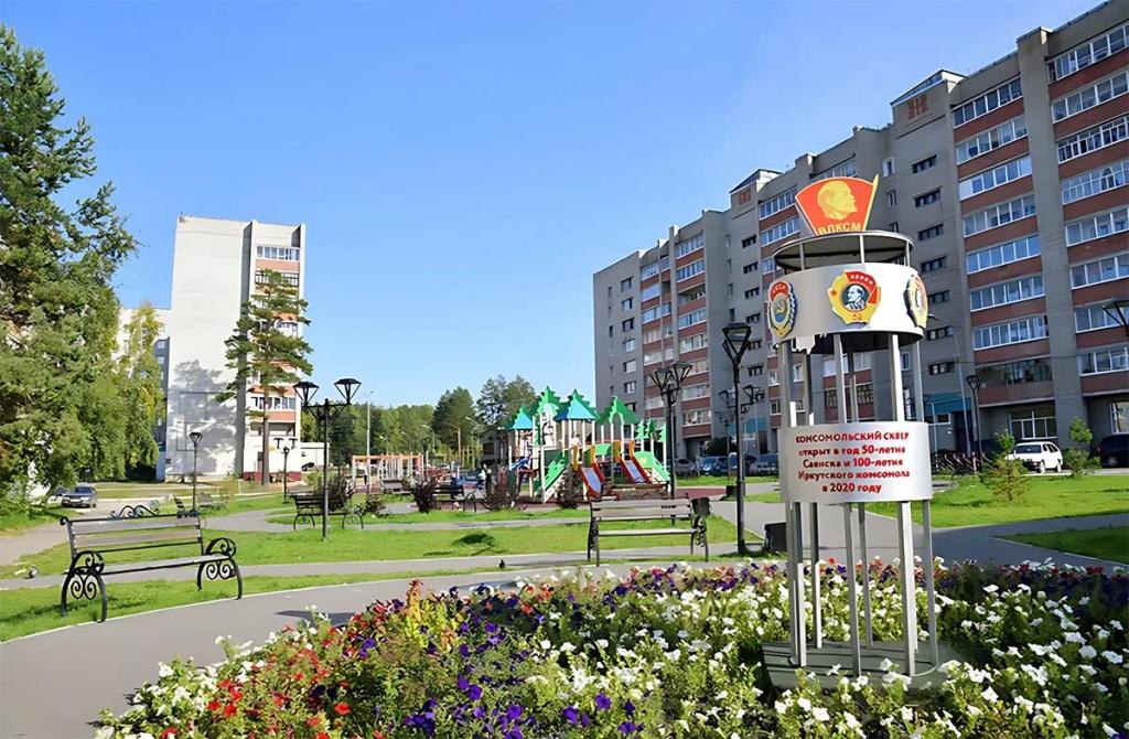 Сквер в Саянске