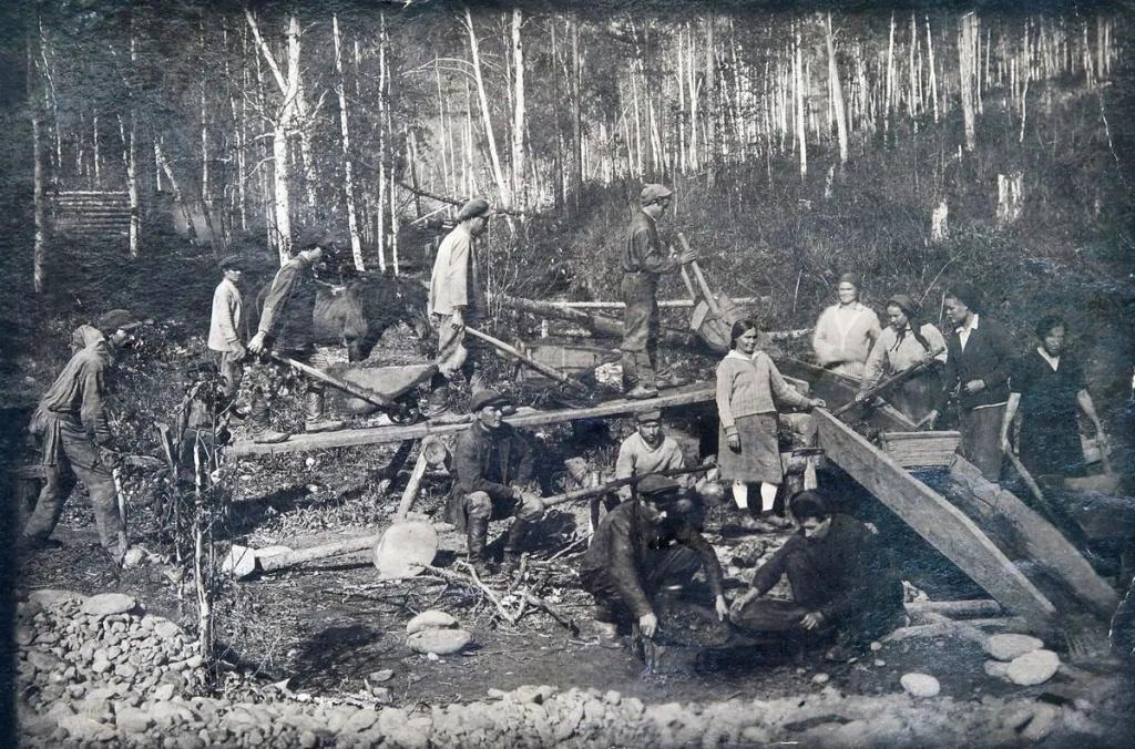 Загадка старателей в Томской области Золотоискатели историческое фото
