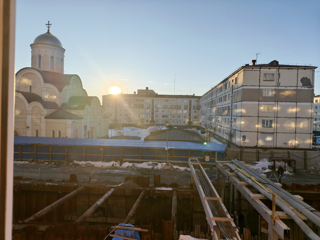 Ремонт коллекторов в Норильске Разрытая улица, ремонт коллектора