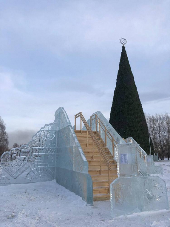 Ледовые горки в красноярском Татышев-парке временно закроют