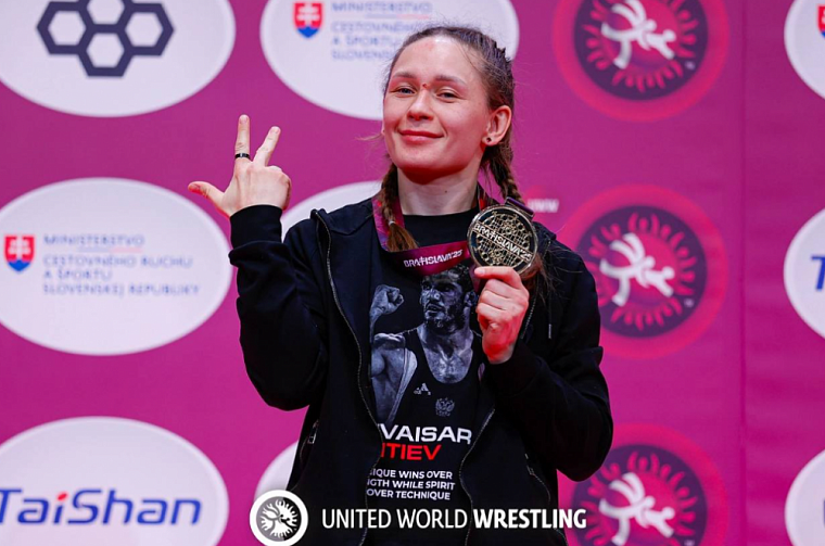 Красноярская спортсменка Ольга Хорошавцева стала трехкратной чемпионкой Европы по борьбе