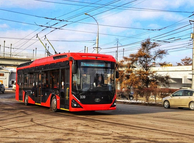Новый троллейбус «Адмирал» пополнит парк общественного транспорта Иркутска