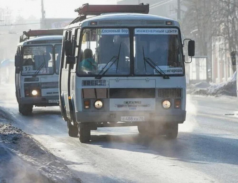 В Томске автобусы не могут заправиться на газозаправочных станциях – оборудование замерзло