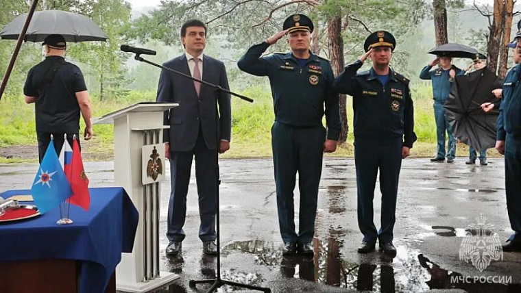 В Красноярском крае заложили капсулу времени на месте будущего полигона МЧС