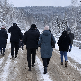 Жители кузбасского посёлка Белогорск из-за проблем с автобусом вынуждены идти домой через тайгу, где бродят медведи