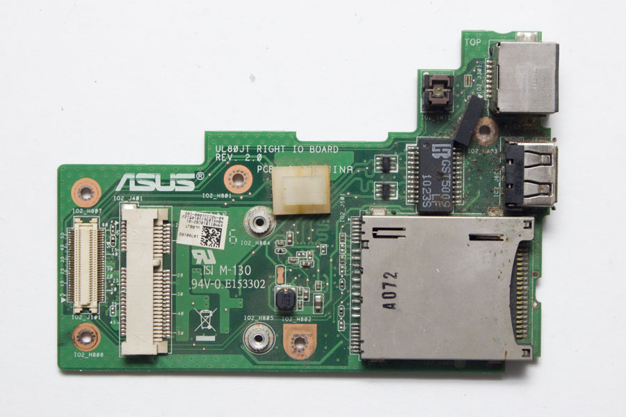 USB плата с CardReader для Asus U45  60-NZCI01000-C02 UL80JT RIGHT IO BOARD REV 2.0 ISI M-130 94V-0