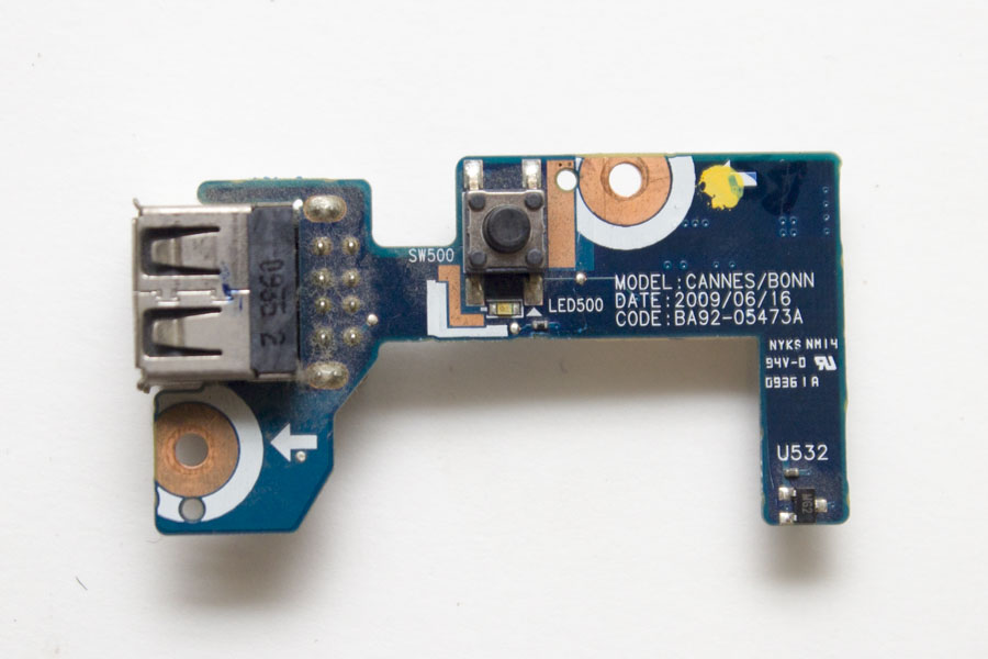 Плата включения для Samsung R720 BA92-05473A