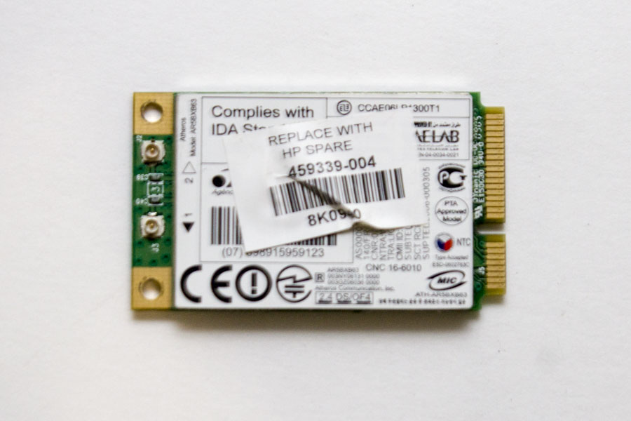 Wi-Fi модуль Wireless T60H976.17 459339.004 8K0940 для HP CQ60
