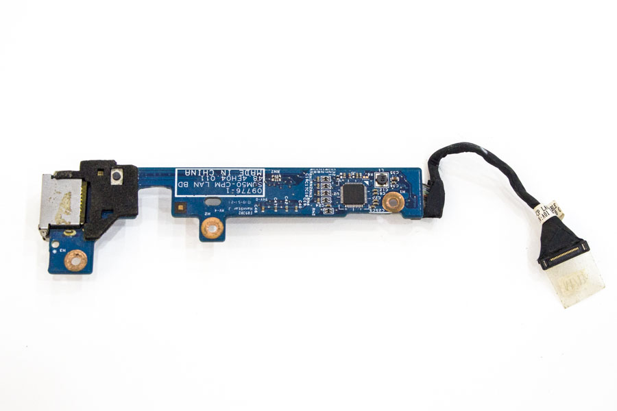 Плата кнопки включения с портом для Packard Bell EasyNote TX86 (MS2300) LAN 48.4EH04.011