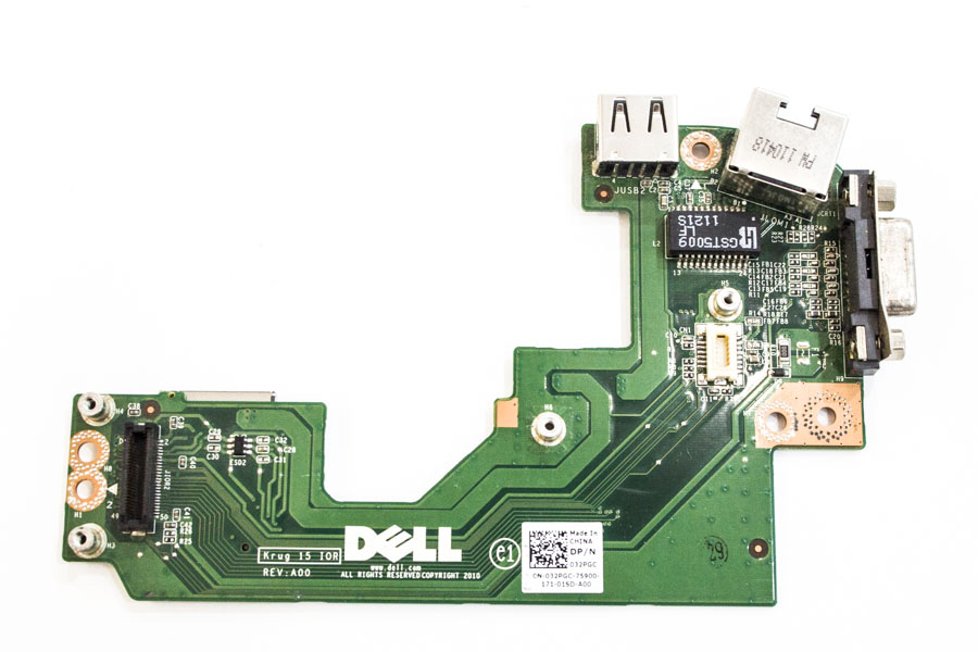 Плата USB/LAN/VGA для DELL E5520 (P15F) RC4F33034BH11