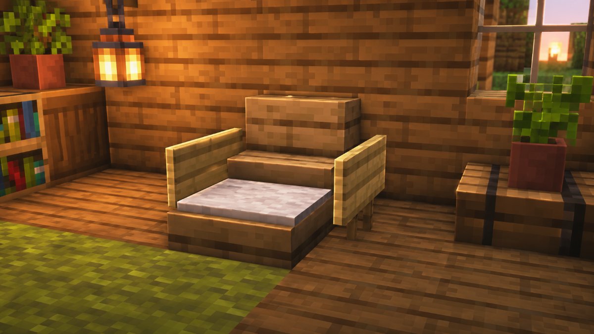 Классическое кресло из лестниц и табличек