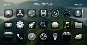 iGlassOS Dark - Icon Pack