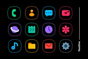 HuxOne Dark - Icon Pack