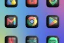 Glossy Dark 3D - Icon Pack