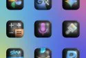 Glossy Dark 3D - Icon Pack