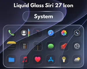 Liquid Glass Siri 27 Icon Pack