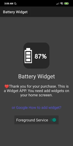 Battery Widget