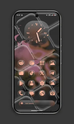 Glassy MaterialYou Icons