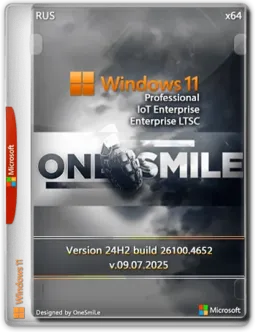 Windows 11 Pro/Ent LTSC by OneSmiLe 24H2 build 26100.4652 [Ru]