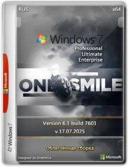 Windows 7 SP1 7601.27820 x64 3in1 by OneSmiLe [17.07.2025] [Ru]