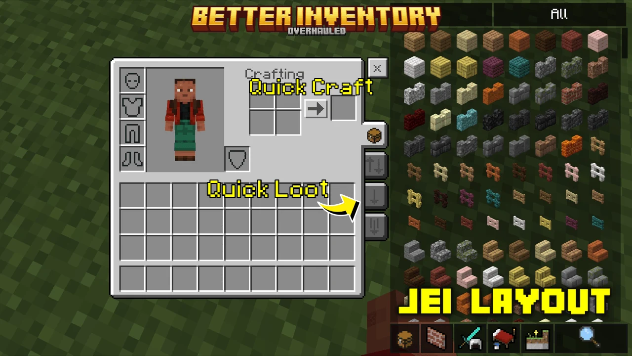 Better Inventory — удобный инвентарь для Minecraft Bedrock