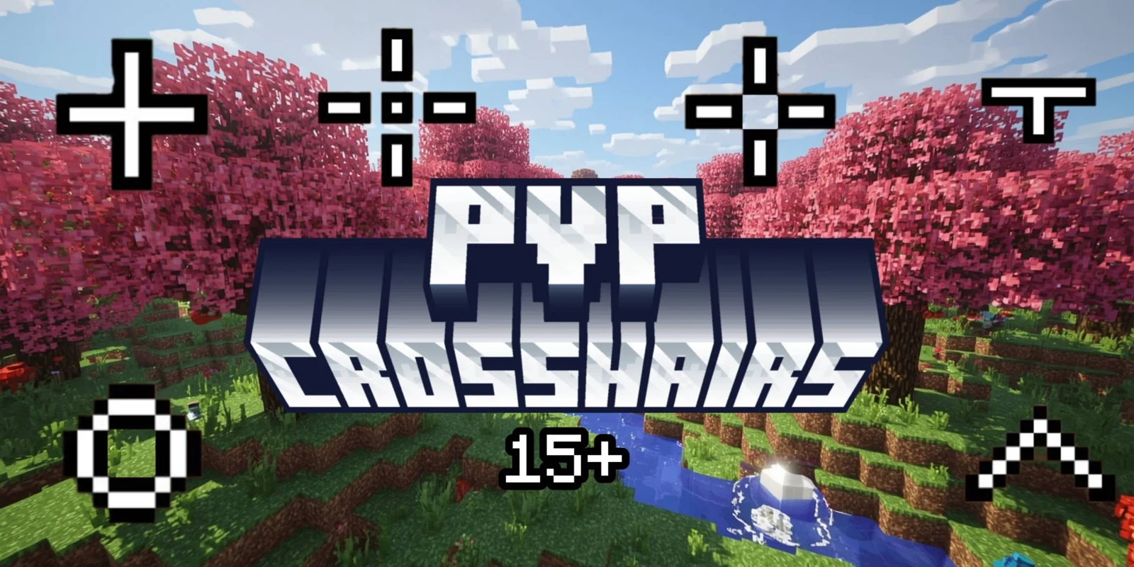 PvP Crosshairs — новые прицелы для Minecraft Bedrock