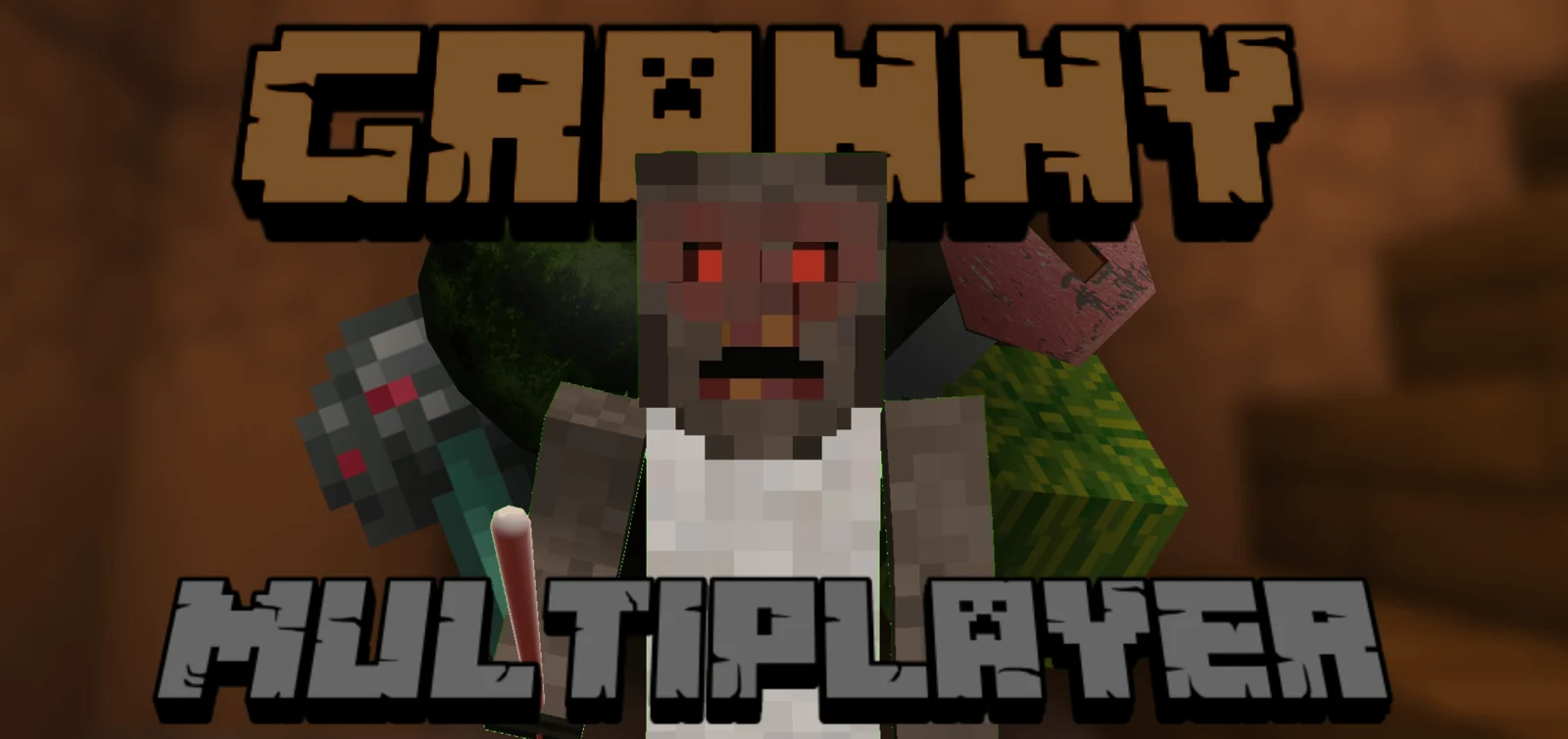 Granny Multiplayer — побег из дома Гренни в Minecraft Bedrock