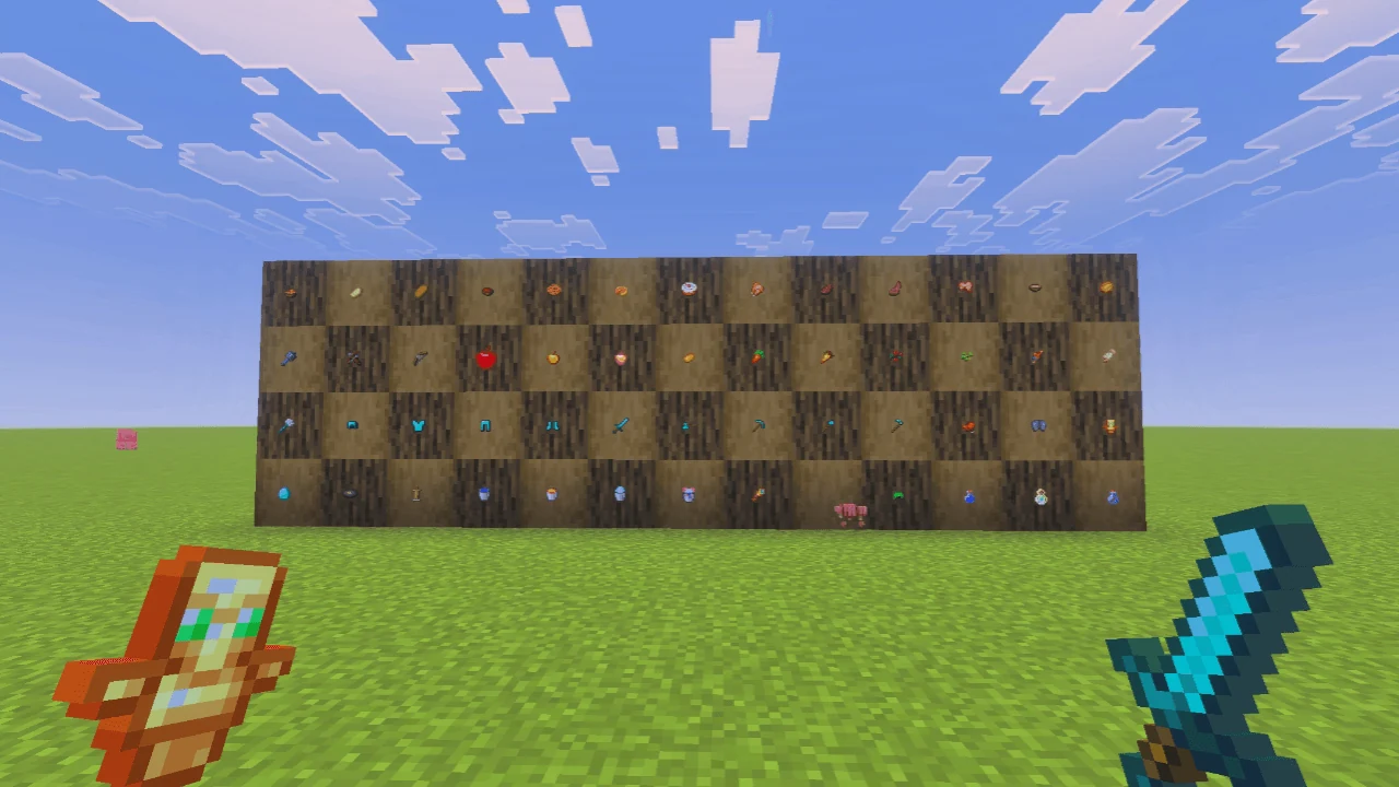 Small Items — маленькие предметы для Minecraft Bedrock