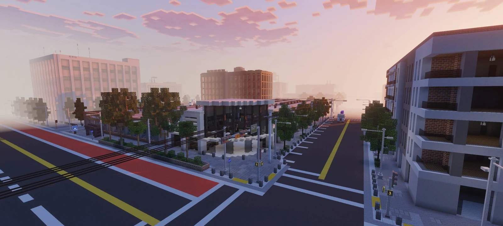 Los Veranos City — современный город для Minecraft Bedrock