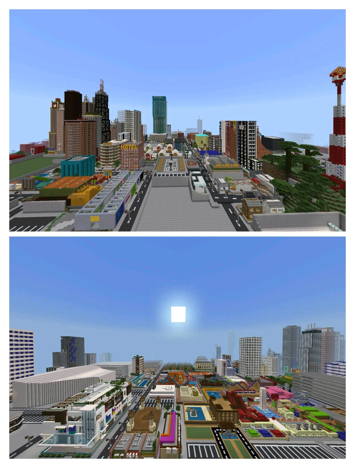 Изображение автора: Marvis City — большой город с метро для Minecraft Bedrock