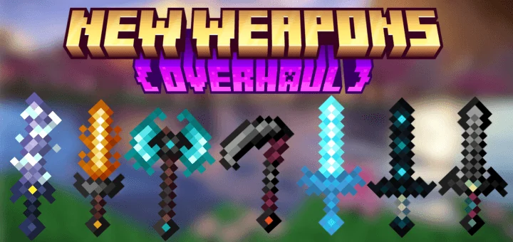 New Weapons Overhaul — магическое оружие для Bedrock