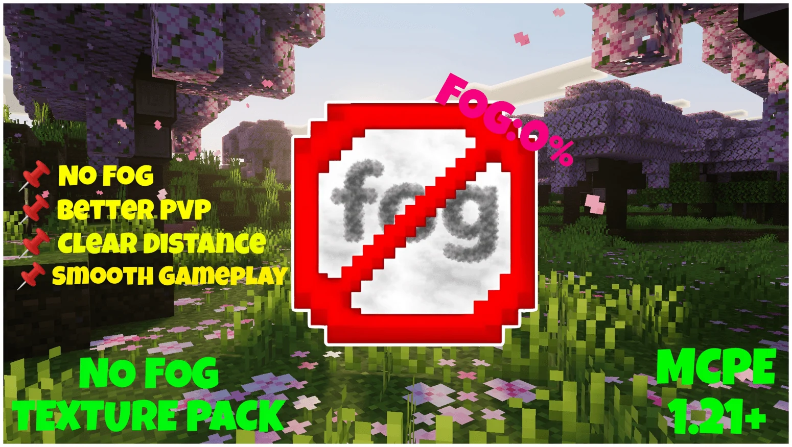 No Fog Ultra — убрать туман в Minecraft Bedrock