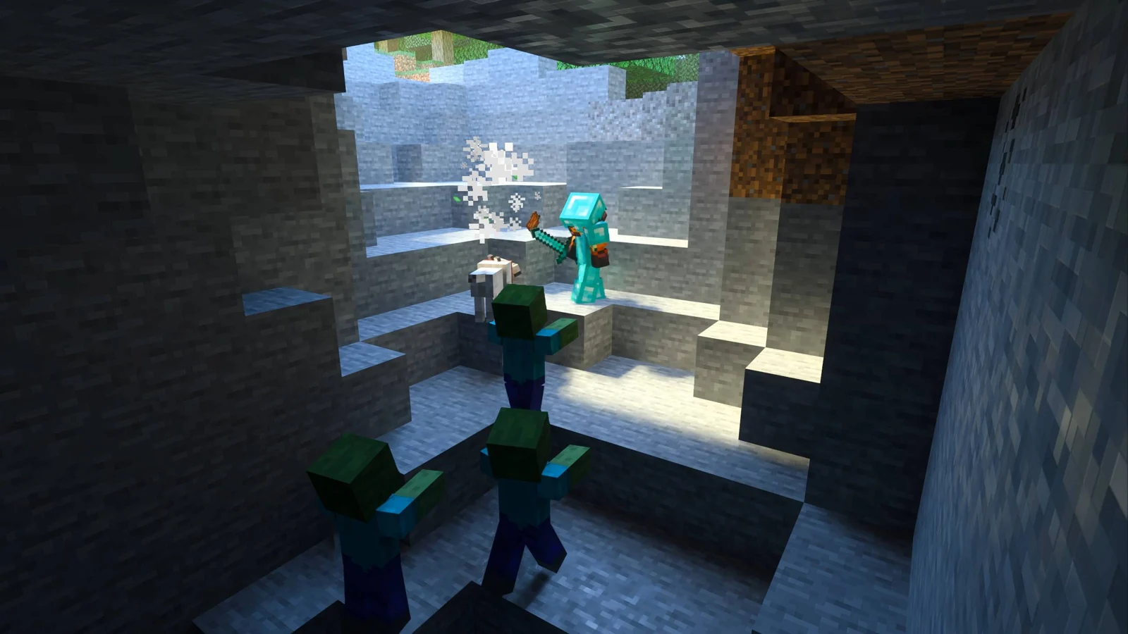 Immortal Dogs — бессмертные собаки в Minecraft Bedrock