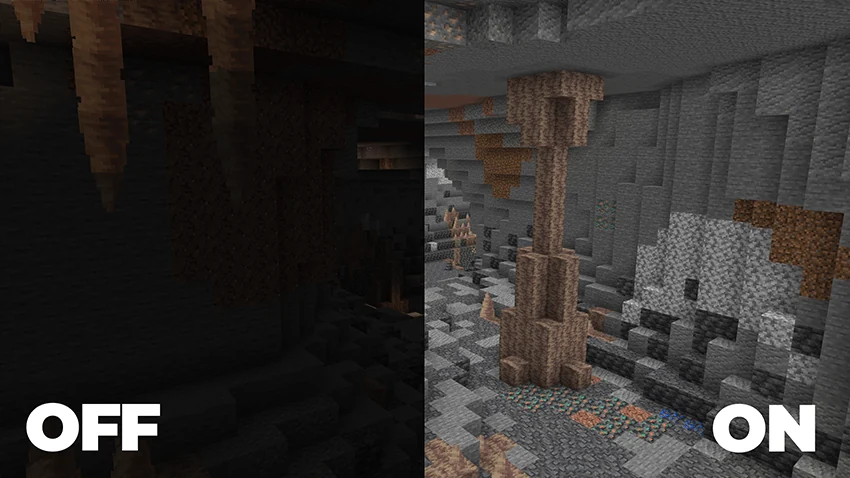 Изображение автора: Clear Sight — улучшенная видимость для Minecraft Bedrock