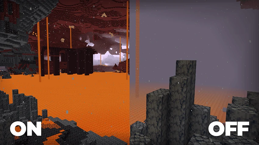 Clear Sight — улучшенная видимость для Minecraft Bedrock