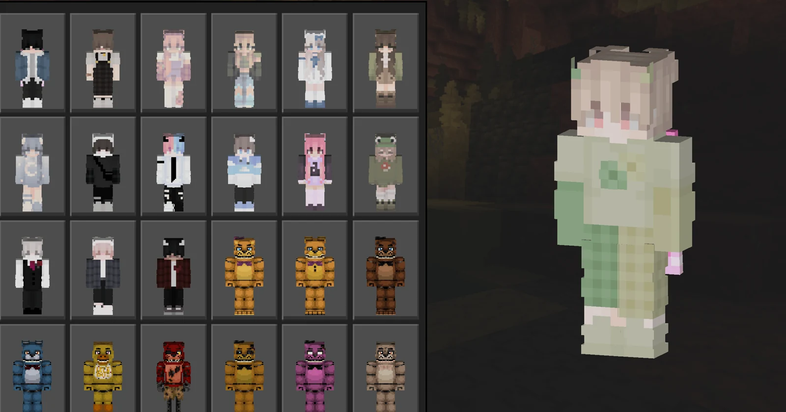 Mint’s Ultimate Skin Pack — более 300 скинов для Bedrock — скриншот 2