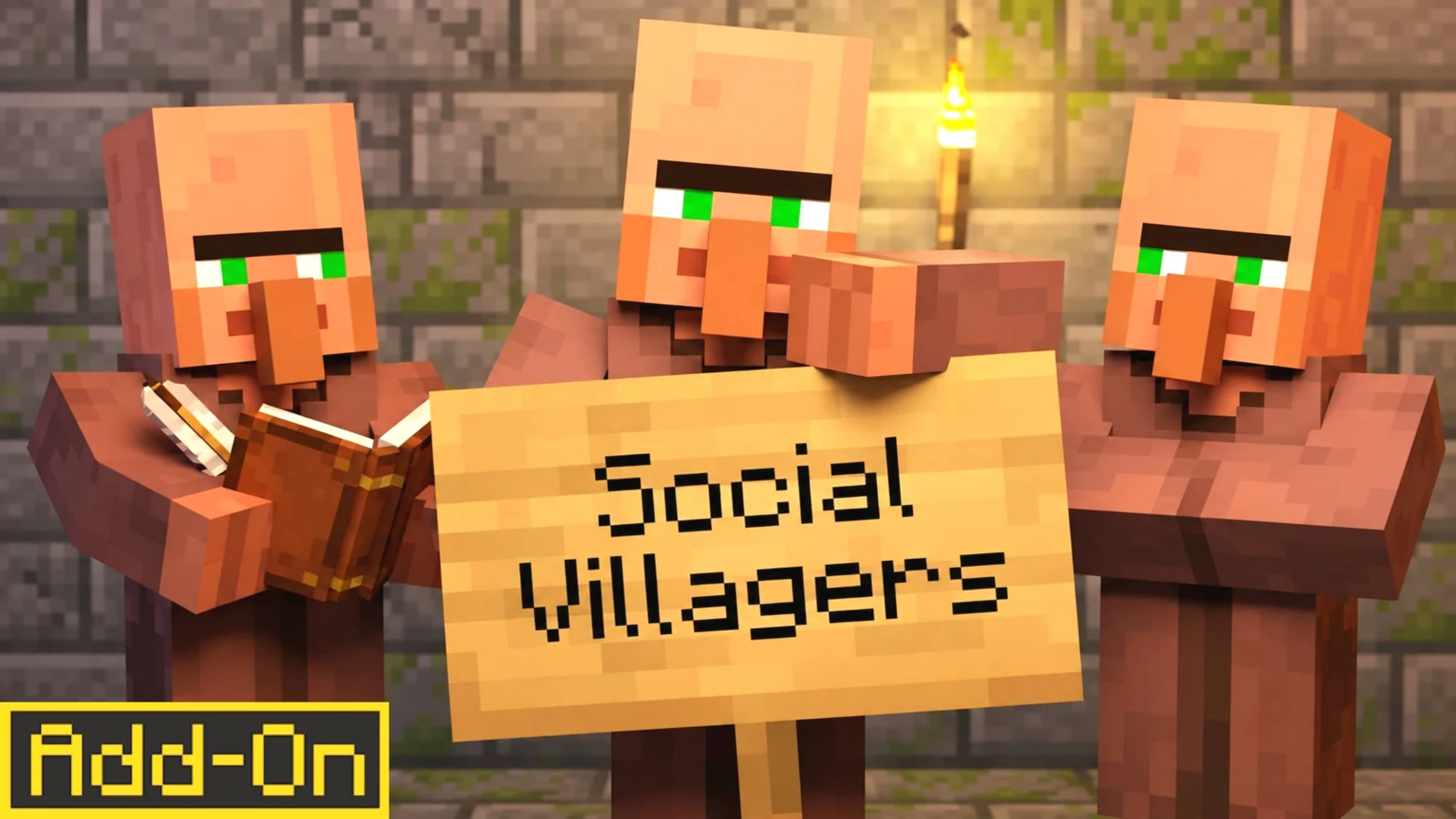Social Villagers — говорящие жители для Minecraft Bedrock