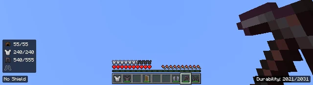 Изображение автора: Durability Viewer — прочность инструментов и брони в Bedrock