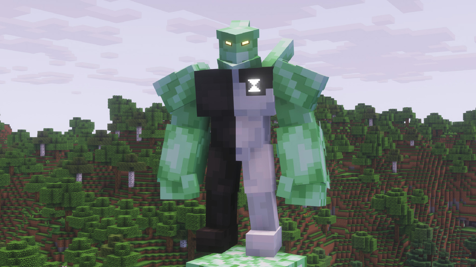 Скриншот Alien Evolution — трансформация в инопланетян для Minecraft 1.20.1 5